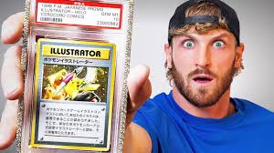 Logan Paul Holding the Pikachu Illustrator